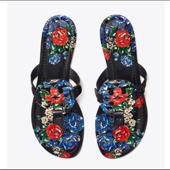 Tory Burch Navy Rose 🌹 Sandals - Picture 5 of 5